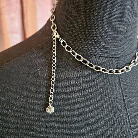 Touchstone by Swarovski Silver Amethyst Imperial Necklace - Picture 3 of 3